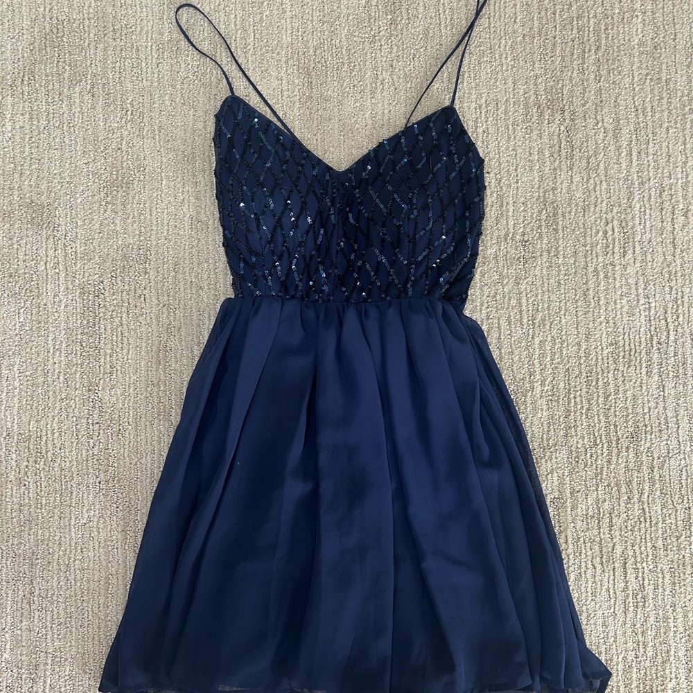Trixxi Midnight Blue Sequin Dress